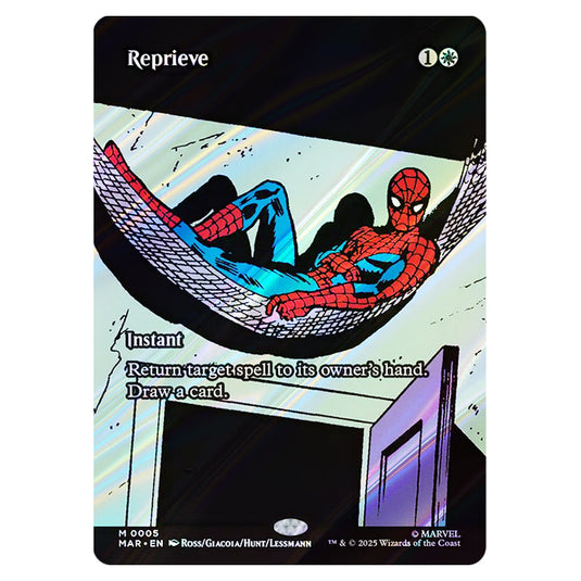 Reprieve 0005 card from the Magic The Gathering set Marvel Universe