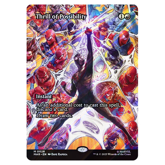 Thrill of Possibility 0028 card from the Magic The Gathering set Marvel Universe