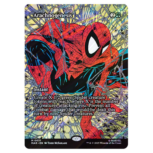 Arachnogenesis 0031 card from the Magic The Gathering set Marvel Universe