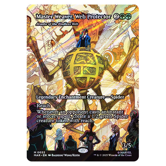 Arasta of the Endless Web 0032 card from the Magic The Gathering set Marvel Universe