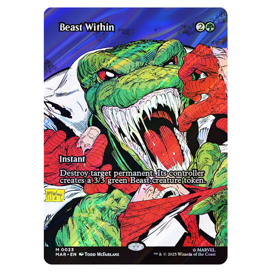 Beast Within 0033 card from the Magic The Gathering set Marvel Universe