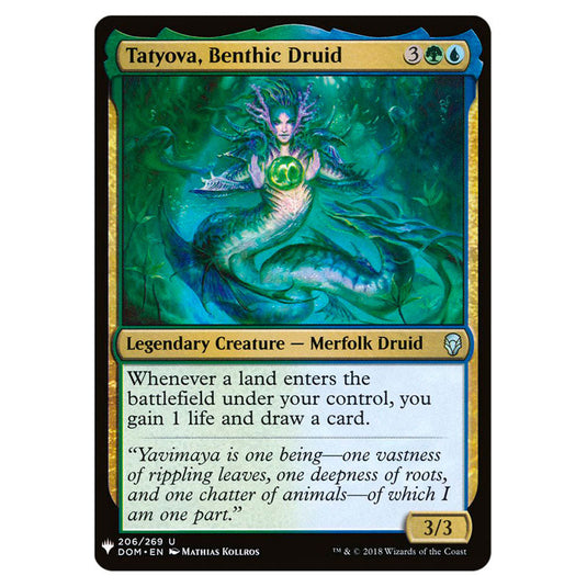 Magic The Gathering - Mystery - Tatyova, Benthic Druid - 1494/1694