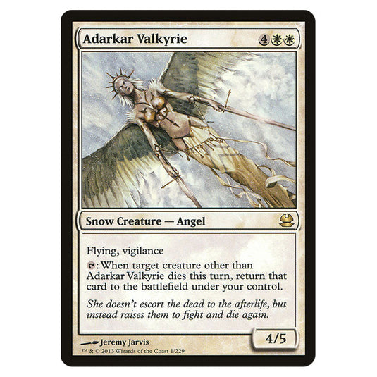 Adarkar Valkyrie 001 card from the Magic The Gathering set Modern Masters (MMA)