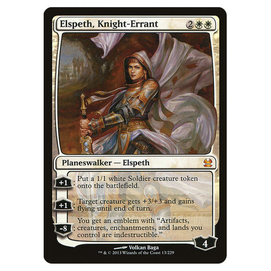 Elspeth, Knight-Errant 013 card from the Magic The Gathering set Modern Masters (MMA)