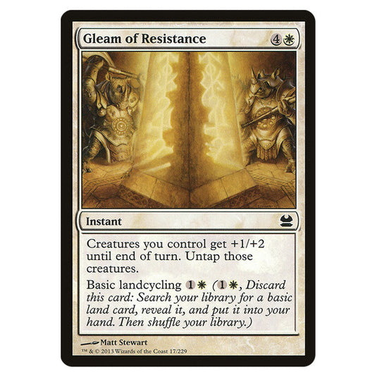Gleam of Resistance 017 card from the Magic The Gathering set Modern Masters (MMA)