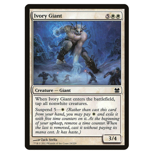 Ivory Giant 019 card from the Magic The Gathering set Modern Masters (MMA)