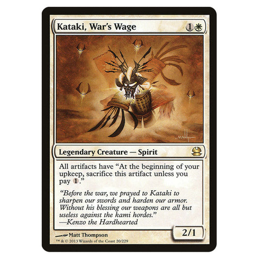 Kataki, War's Wage 020 card from the Magic The Gathering set Modern Masters (MMA)