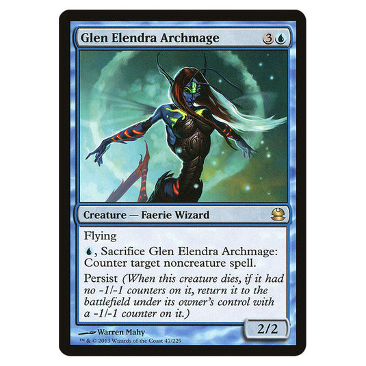 Glen Elendra Archmage 047 card from the Magic The Gathering set Modern Masters (MMA)