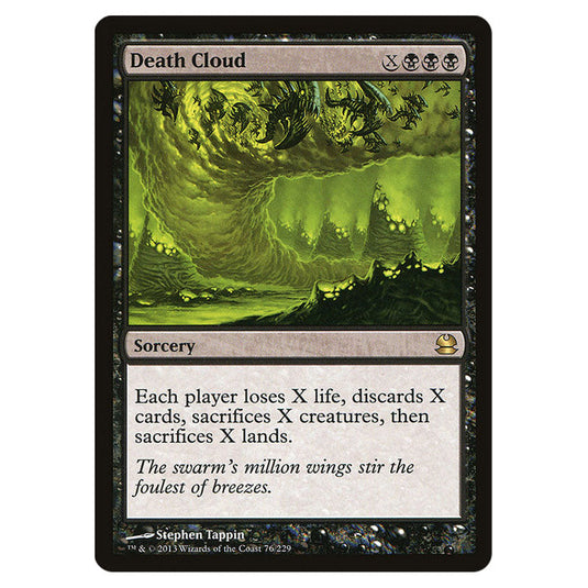 Death Cloud 076 card from the Magic The Gathering set Modern Masters (MMA)