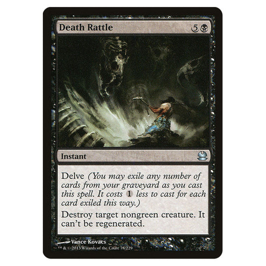 Death Rattle 078 card from the Magic The Gathering set Modern Masters (MMA)