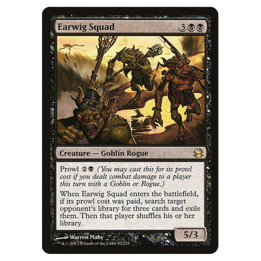 Earwig Squad 082 card from the Magic The Gathering set Modern Masters (MMA)