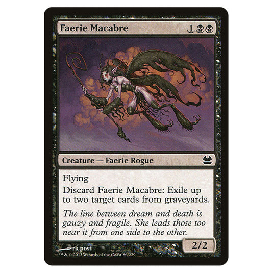 Faerie Macabre 086 card from the Magic The Gathering set Modern Masters (MMA)