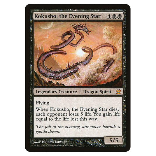 Kokusho, the Evening Star 089 card from the Magic The Gathering set Modern Masters (MMA)
