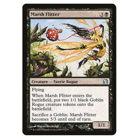 Marsh Flitter 091 card from the Magic The Gathering set Modern Masters (MMA)