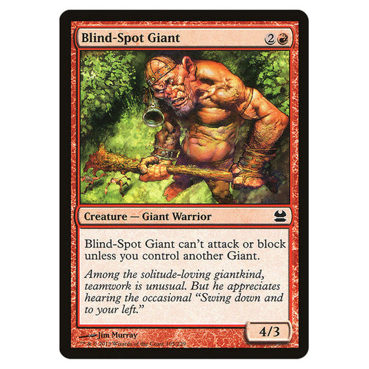 Blind-Spot Giant 105 card from the Magic The Gathering set Modern Masters (MMA)
