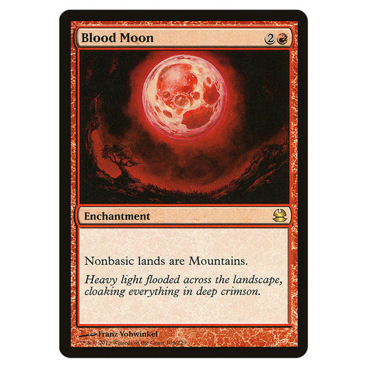 Blood Moon 106 card from the Magic The Gathering set Modern Masters (MMA)