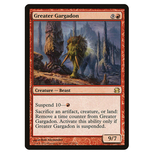 Greater Gargadon 117 card from the Magic The Gathering set Modern Masters (MMA)