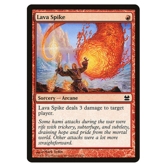 Lava Spike 121 card from the Magic The Gathering set Modern Masters (MMA)