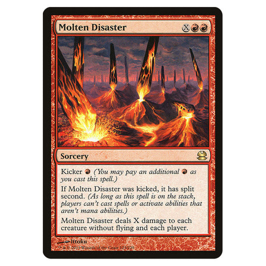 Molten Disaster 123 card from the Magic The Gathering set Modern Masters (MMA)