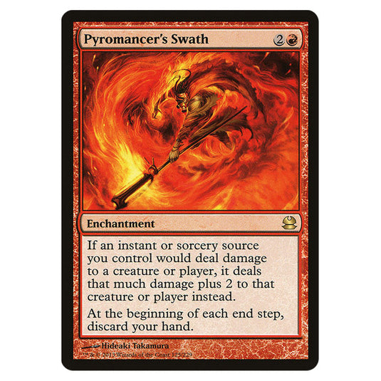 Pyromancer's Swath 125 card from the Magic The Gathering set Modern Masters (MMA)
