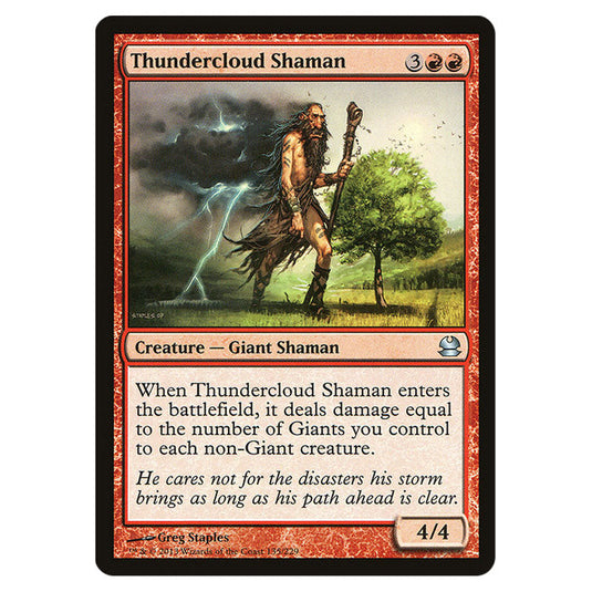 Thundercloud Shaman 135 card from the Magic The Gathering set Modern Masters (MMA)
