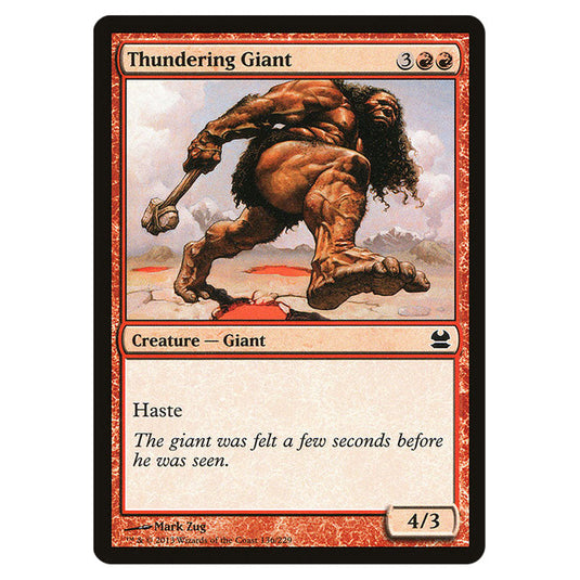 Thundering Giant 136 card from the Magic The Gathering set Modern Masters (MMA)