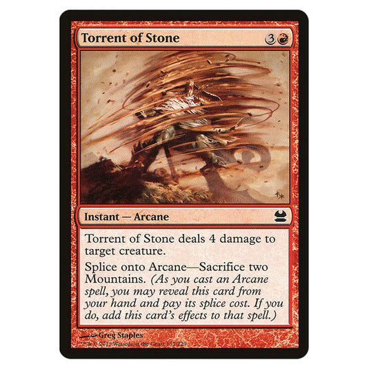 Torrent of Stone 137 card from the Magic The Gathering set Modern Masters (MMA)