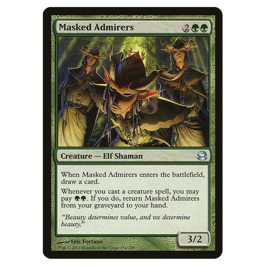 Masked Admirers 154 card from the Magic The Gathering set Modern Masters (MMA)