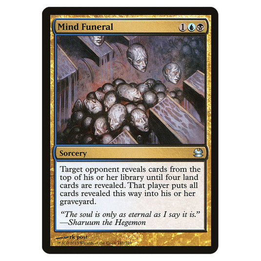 Mind Funeral 181 card from the Magic The Gathering set Modern Masters (MMA)