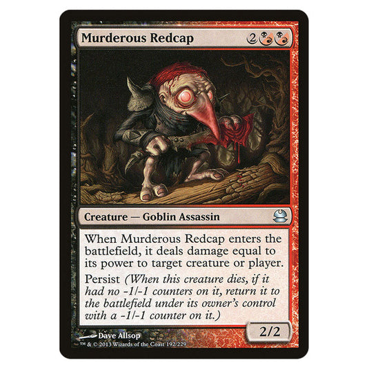 Murderous Redcap 192 card from the Magic The Gathering set Modern Masters (MMA)