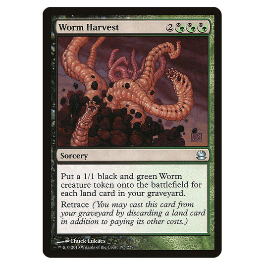 Worm Harvest 195 card from the Magic The Gathering set Modern Masters (MMA)