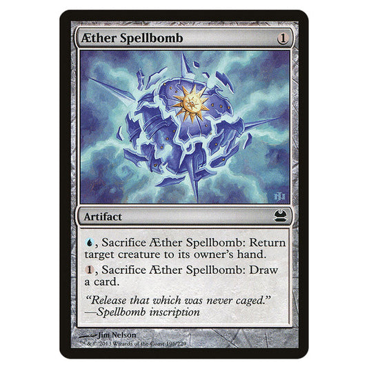 Aether Spellbomb 196 card from the Magic The Gathering set Modern Masters (MMA)