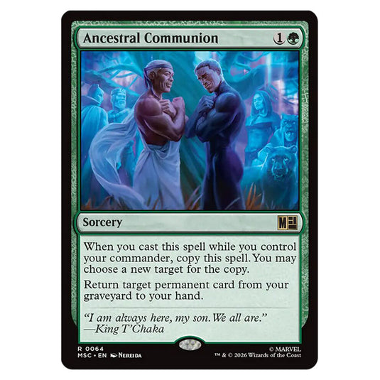 Ancestral Communion 0064 card from the Magic The Gathering set Marvel Super Heroes Commander