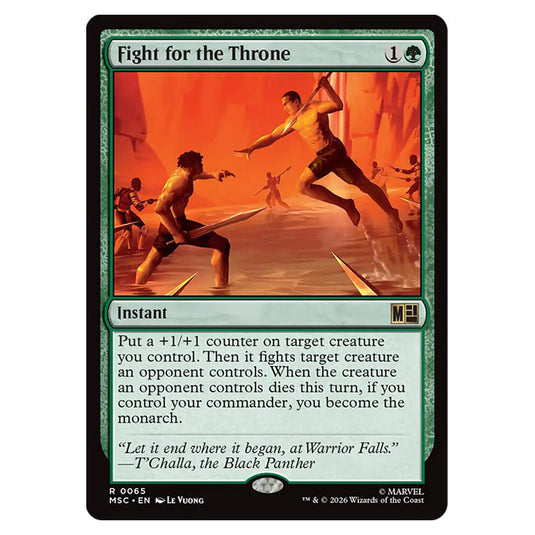 Fight for the Throne 0065 card from the Magic The Gathering set Marvel Super Heroes Commander