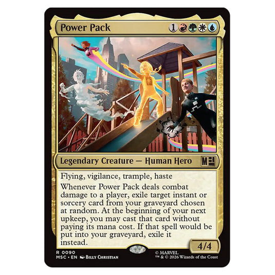 Power Pack 0090 card from the Magic The Gathering set Marvel Super Heroes Commander