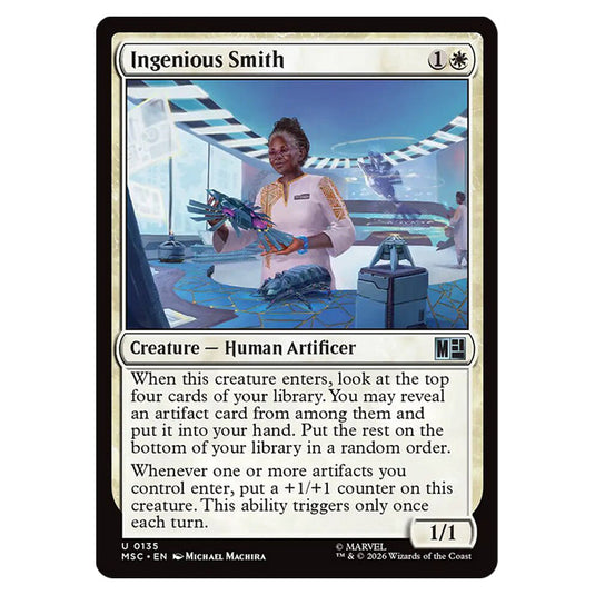 Ingenious Smith 0135 card from the Magic The Gathering set Marvel Super Heroes Commander