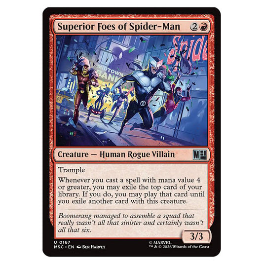 Superior Foes of Spider-Man 0167 card from the Magic The Gathering set Marvel Super Heroes Commander