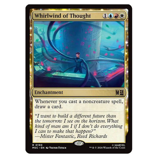 Whirlwind of Thought 0190 card from the Magic The Gathering set Marvel Super Heroes Commander