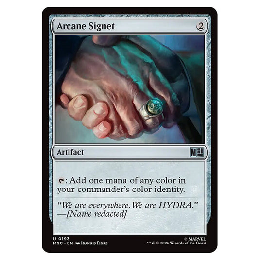 Arcane Signet 0193 card from the Magic The Gathering set Marvel Super Heroes Commander