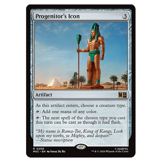 Progenitor's Icon 0208 card from the Magic The Gathering set Marvel Super Heroes Commander