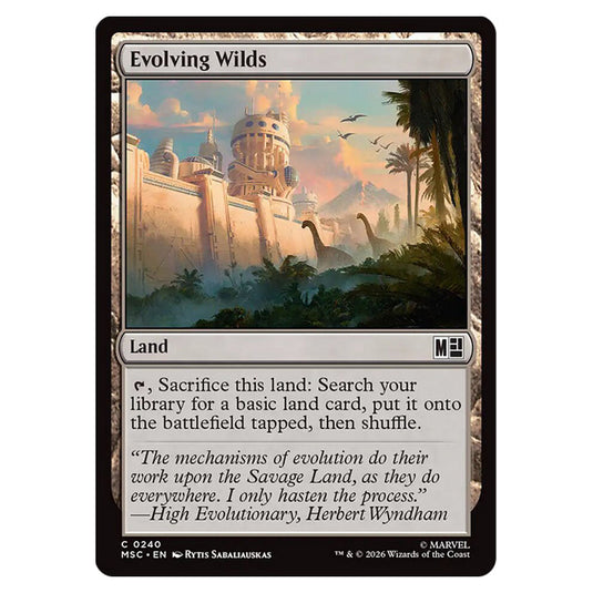 Evolving Wilds 0240 card from the Magic The Gathering set Marvel Super Heroes Commander