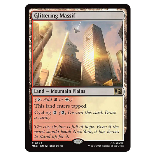 Glittering Massif 0249 card from the Magic The Gathering set Marvel Super Heroes Commander