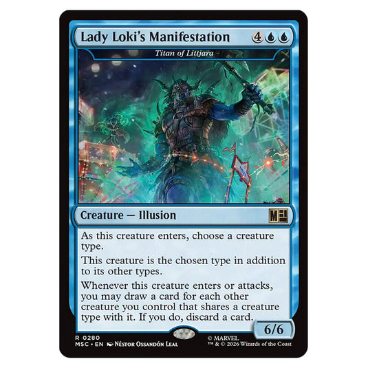 Titan of Littjara 0280 card from the Magic The Gathering set Marvel Super Heroes Commander