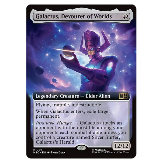 Galactus, Devourer of Worlds 0291 card from the Magic The Gathering set Marvel Super Heroes Commander