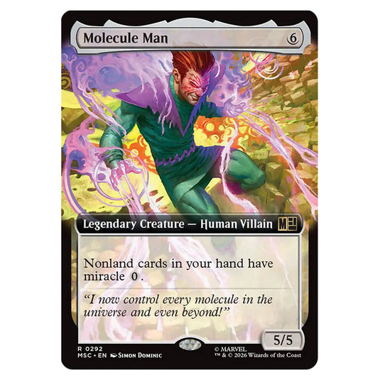 Molecule Man 0292 card from the Magic The Gathering set Marvel Super Heroes Commander