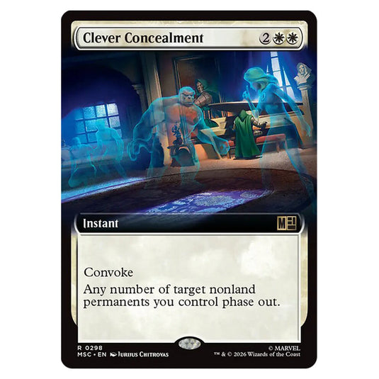 Clever Concealment 0298 card from the Magic The Gathering set Marvel Super Heroes Commander
