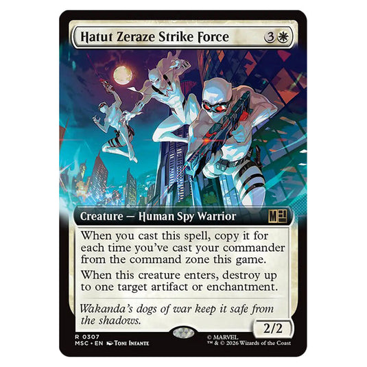 Hatut Zeraze Strike Force 0307 card from the Magic The Gathering set Marvel Super Heroes Commander