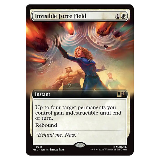 Invisible Force Field 0311 card from the Magic The Gathering set Marvel Super Heroes Commander