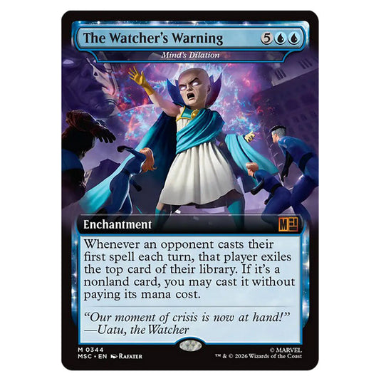 Mind's Dilation 0344 card from the Magic The Gathering set Marvel Super Heroes Commander