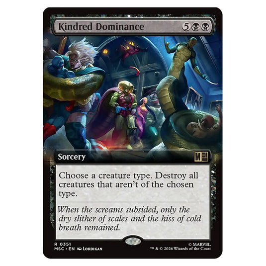 Kindred Dominance 0351 card from the Magic The Gathering set Marvel Super Heroes Commander